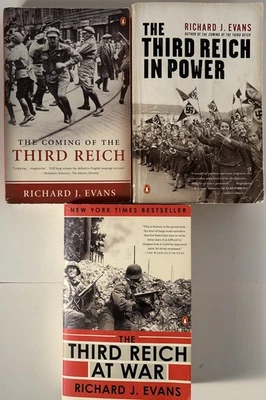 The Third Reich Trilogy Lot By Richard Evans Paperback Books-Coming/Power/At War Foto 1 de 4