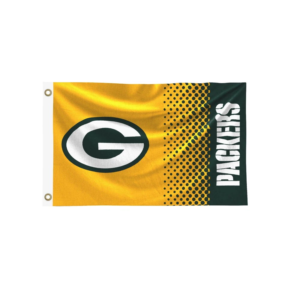 NFL Green Bay Packers Foco Fade Team Banner Fahne Flagge 150x90 5015860263026