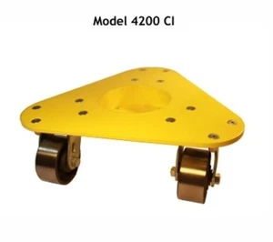 Bond Caster Dolly 4200 CI Cast Iron Wheels 1500 Lbs Capacity - Picture 1 of 2