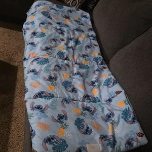 Disney Stitch Kids Nap Pad Pillow Insert Tropical Pineapple Blue - Picture 1 of 3