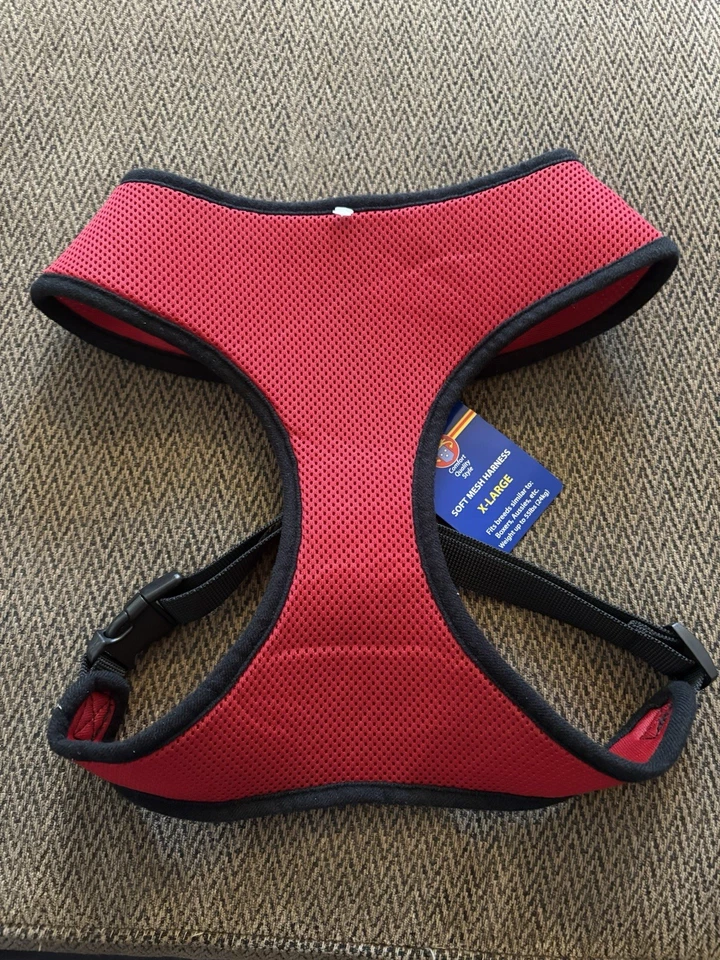 Arnés de malla suave Hamilton anillos en D XL pecho talla 24"-32" hasta 55 lb $29,99 ROJO Foto 1 de 3