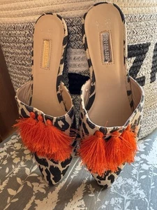 Primark Leopard Tassel Slider 6 - Picture 1 of 4