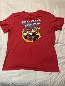Mario Kart, Red Cotton Tee Shirt, Size XXL , Super Mario Bros - Picture 1 of 3
