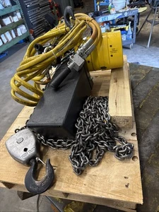 Air Hoist 2 Ton Budgit Yale 18' CHAIN HOIST 4000lbs - Picture 1 of 9