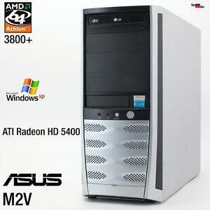 AMD Athlon 64 3800 + Computer PC ASUS M2V Parallel Windows XP Ati Radeon HD 5400