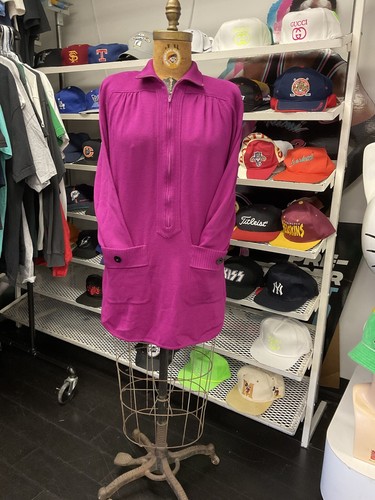 VALENTINO STUDIO MAGENTA HOT PINK SWEATER DRESS TUNIC WOMEN'S SIZE 10