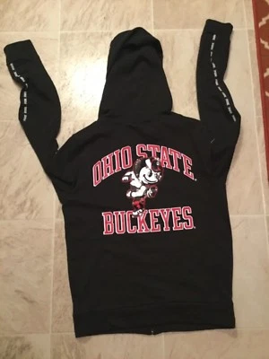 Nwt Victoria's Secret Pink Bling Logo Ohio State Buckeyes Full Zip Up Hoodie XS - Image 1 of 4