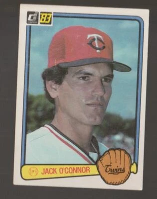 1983 Donruss Jack O'Connor Minnesota Twins #51 Near Mint or Better - Image 1 of 2