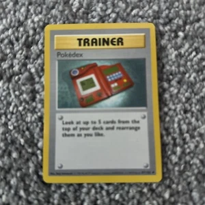 Pokemon Base Set 1999 Trainer Pokedex MP 87/102 TCG Card Game Unlimited - Picture 1 of 2
