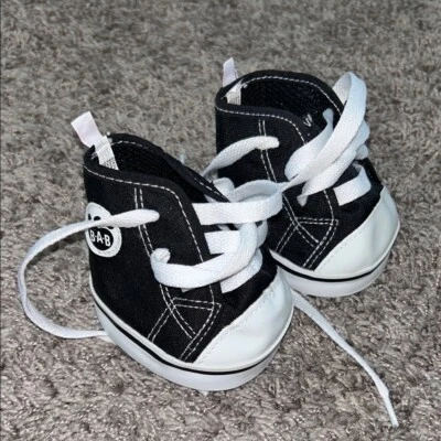 Build a bear运动鞋黑色白色领带 — 第 1/4 张图片