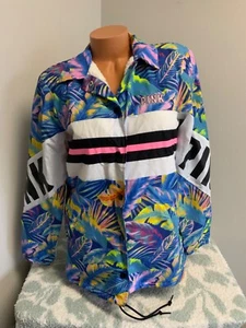 Victoria's Secret PINK Tropecal Sherpa Lined Anorak Jacket you pick size - Picture 1 of 6