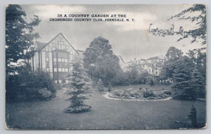Ferndale NY Grossinger Country Club Garden Postcard Famous Borscht Resort 1940's - Picture 1 of 5
