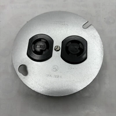 BRYANT 4700-B RECEPTÁCULO DÚPLEX 4700 EN CUBIERTA DE 4" 2 POLOS 3W 15A 125V LOTE DE 2🔔� Foto 1 de 4