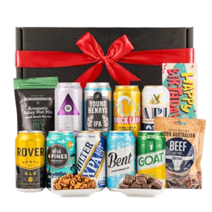 Beer Cartel Craft Beers wtih Snacks 9 Cans Crisp and Refreshing Birthday Gift - Picture 1 of 2