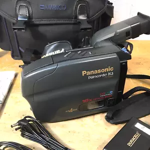 Panasonic PV-A396D Palmcorder IQ VHS-C Video Camcorder charger bag batteries etc - Picture 1 of 11