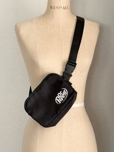 Dr. Pepper Themed Black Nylon Fanny Pack Crossbody Waist Bum Bag Promo - Picture 1 of 8