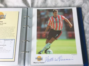 WESTMINSTER AUTOGRAPHED EDITION MATT LE TISSER SOUTHAMPTON ENGLAND - Picture 1 of 3