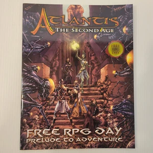 Atlantis The Second Age Omega System Free RPG Day 2016 Adventure Prelude Book - Picture 1 of 2