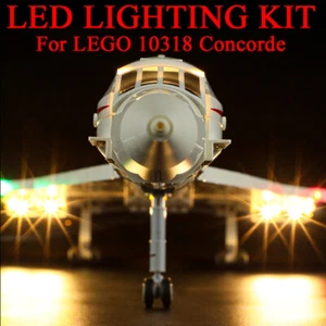 LED Licht Kit für Lego 10318 Airbus Concorde Modell DIY LED Beleuchtungs Set - Bild 1 von 15
