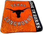 Couverture Texas Longhorns 60 x 50 orange NCAA crochet « Em cornes épeler logo polaire