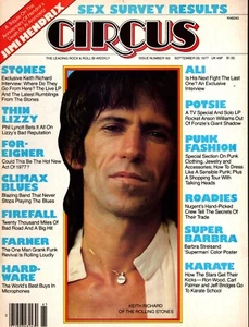 1977 Circus Magazine Keith Richard Cover Complete w/ Barbra Streisand Poster - Picture 1 of 1