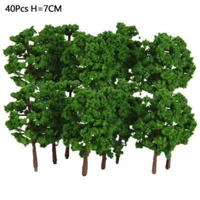 40-Stück/Baum-Modell Bäume Zug Eisenbahn Architektur Wald Landschaft Layout Deko - Bild 1 von 4