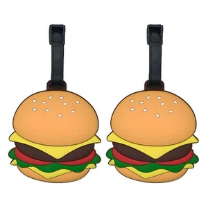 2-Pack Luggage Tag Cute Funny Silicone ID Luggage Tags for Suitcases Bag Trav... - Picture 1 of 6