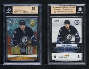 2013-14 Select Fire on Ice Rookies Gold Prizms /10 Zach Redmond BGS 10 Rookie RC