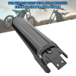 Black Modified Extended Rear Fender Mudguard Fit For Segway X260 X160 Motorbike - Picture 1 of 12
