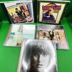 Lot 5 Top Female Country Folk CDs Dolly Parton Emmylou Harris Linda Ronstadt - Imagen 1 de 12