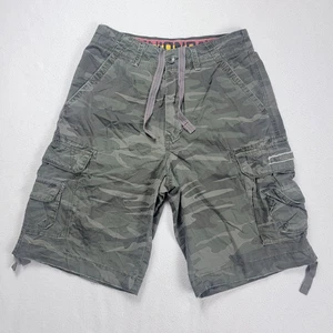 UNION BAY Palm Vintage Camo Cargo Shorts Men's 32 Green Camouflage Military Y2K - Picture 1 of 14