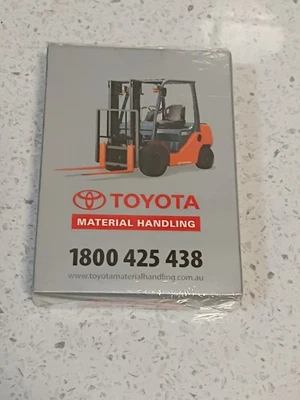 Official TOYOTA MATERIAL HANDLING PLAYING CARD DECK Sealed Cards Mint OOP Rare - image 1 of 2