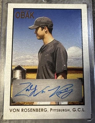 🔥2010 Obak Tri-Star Auto RC #A41 Zach Von Rosenberg Pittsburg Pirates /75 T192 - Image 1 of 4