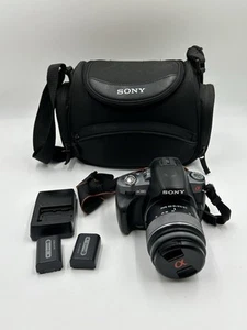 Sony Alpha DSLR-A380 14.2MP Digital SLR Camera - Black W/ 18-55mm Lens Tested - Picture 1 of 19