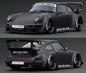 IGNITION MODEL 1/18  RWB 964 MATTE BLACK PORSCHE 911 MATT IG2463 258604 - Picture 1 of 3