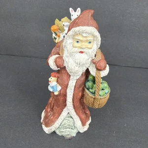 Vintage RON GORDON Designs Inc Santa Resin Figurine Made In Taiwan - Picture 1 of 11