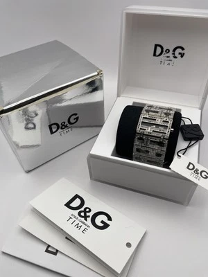 D&G Time Edie Women’s Jewellery Watch Crystal Straps Black Dial DW0043 - Image 1 of 4