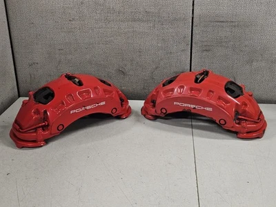 08-10 保时捷 Cayenne Turbo 前布雷博 6 活塞制动卡钳 原始设备制造商 2 件套 — 第 1/4 张图片