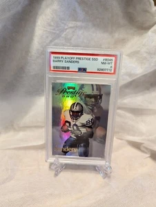 1999 Playoff Prestige SSD #BO45 Barry Sanders PSA 8 (Pop 1 - 1 Higher) - Picture 1 of 2