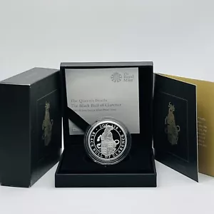 Moneda de 2 libras esterlinas RM 2018 Black Bull of Clarence prueba de plata 1 oz certificado de autenticidad: 3060 - Imagen 1 de 4