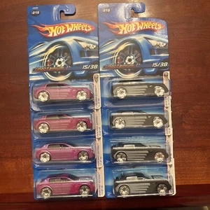 2006 HOT WHEELS FIRST EDITIONS #15 UNOBTAINIUM 1 LOT OF 8 BLACK/SILVER & PINK - Picture 1 of 21
