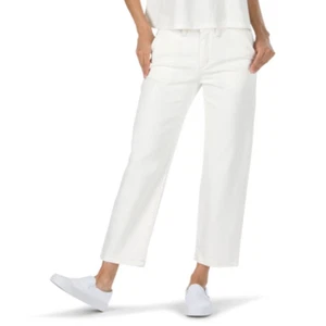 NUEVO CON ETIQUETAS PANTALÓN VANS JUNTION $70 25 Marshmallow Hi-Rise - Imagen 1 de 3