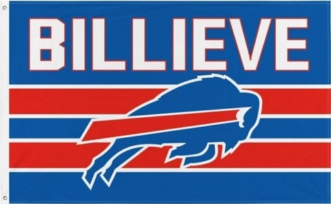 BUFFALO BILLS FLAG 3' x 5' - BANNER - MAFIA -TAILGATE - FREE SHIP - JOSH ALLEN Cover