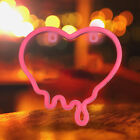  White Plastic Bedroom Neon Sign Heart Light with Cartoon LED Lamp