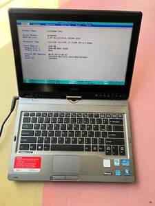 Fujitsu Lifebook T902 Intel Core i5-3320M 2GB 2.60GHz NO HDD TOUCH  BIOS TESTED - Picture 1 of 9