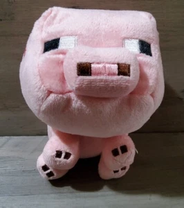 Minecraft Pig Plush Stuffed Animal 6" Jazwares 2014 Mojang Figure - Picture 1 of 5