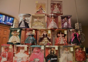 HOLLIDAY BARBIES - (Lot of 17) -1988 to 2001, 05,07,08 - "Mostly NEW IN BOXES" - Picture 1 of 17