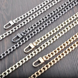 20-200 CM Four Colors Flat chain Chain For Handbag Or Shoulder Strap Bag Purse # - Picture 1 of 11