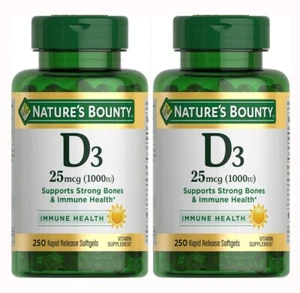 Nature's Bounty Vitamin D3 1000 IU, Immune Support Helps Maintain Health - 250ct - Picture 1 of 1