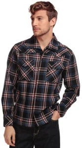 Collectif TIAGO SCOTT CHECK Oldschool TARTAN Check Langarm Shirt HEMD Rockabilly - Bild 1 von 4
